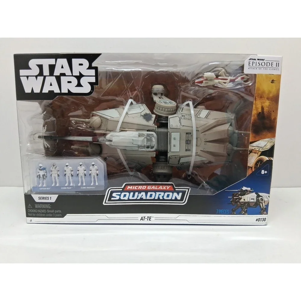 S01 #0130 Star Wars Micro Galaxy Squadron AT-TE Walker with Speeder